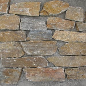 rusty slate dry stone NDS07