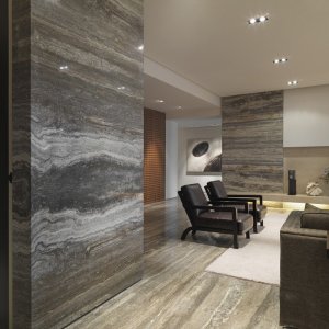 Silver grey travertine NMJT108