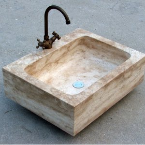 Travertine sink NSSS044