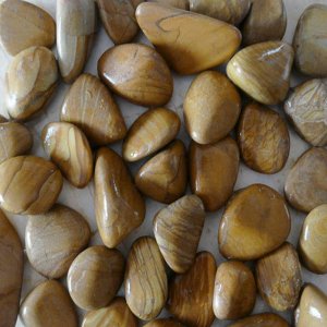 Yellow Wood Pebble Gravel PG005