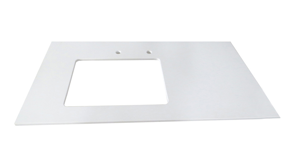 Pure White Quartz Vanity Top, Quartz Countertops Pricing , Bathroom