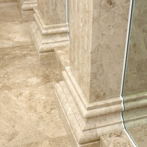 Beige Marble column NSC001