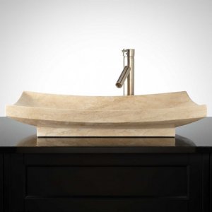 Beige Travertine basin NSSS055