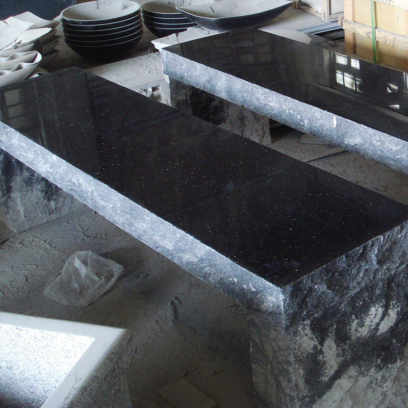 Absolute Black Granite bench