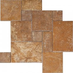 NSFP05 Yellow travertine french pattern