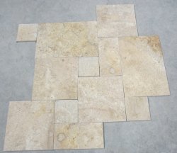 NSFP08 Light yellow limestone french pattern