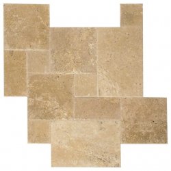 NSFP09 Dark yellow limestone french pattern