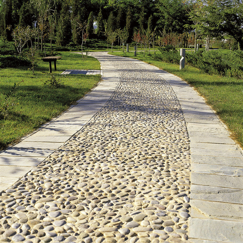 yellow pebble China pebble exterior stone tile