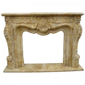 Travertine fireplace NSFIR010
