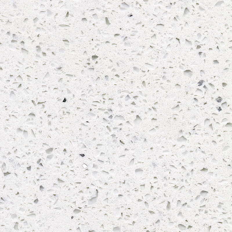 White Mirror Fleck Quartz Stone Countertop