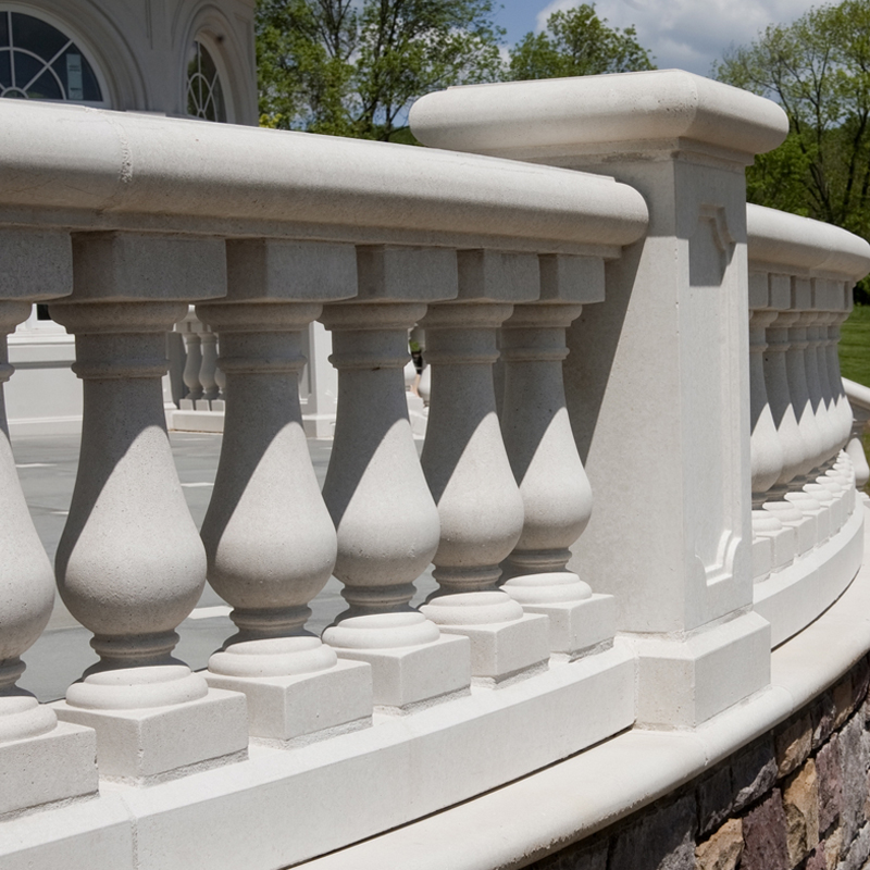 Granite baluster railing stone