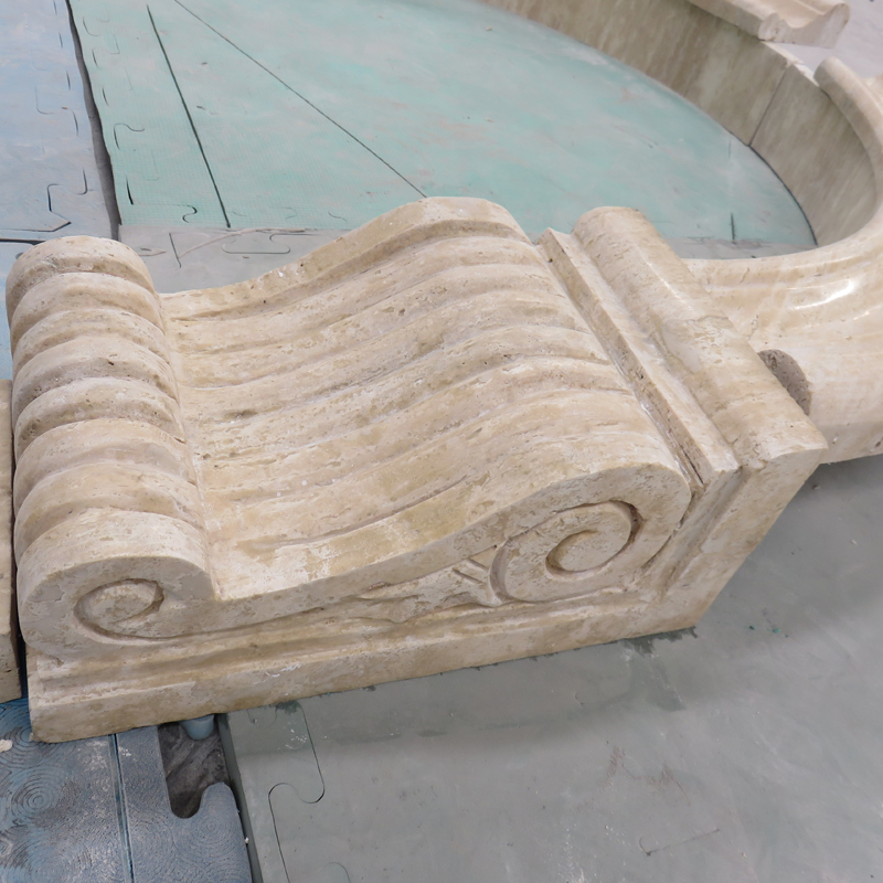 Round Fluted Column Solid Column Solid Granite Column